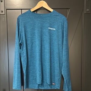 Patagonia Blue Graphic Long Sleeve Shirt